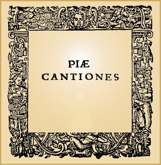 PIA CANTIONES - Titelseite